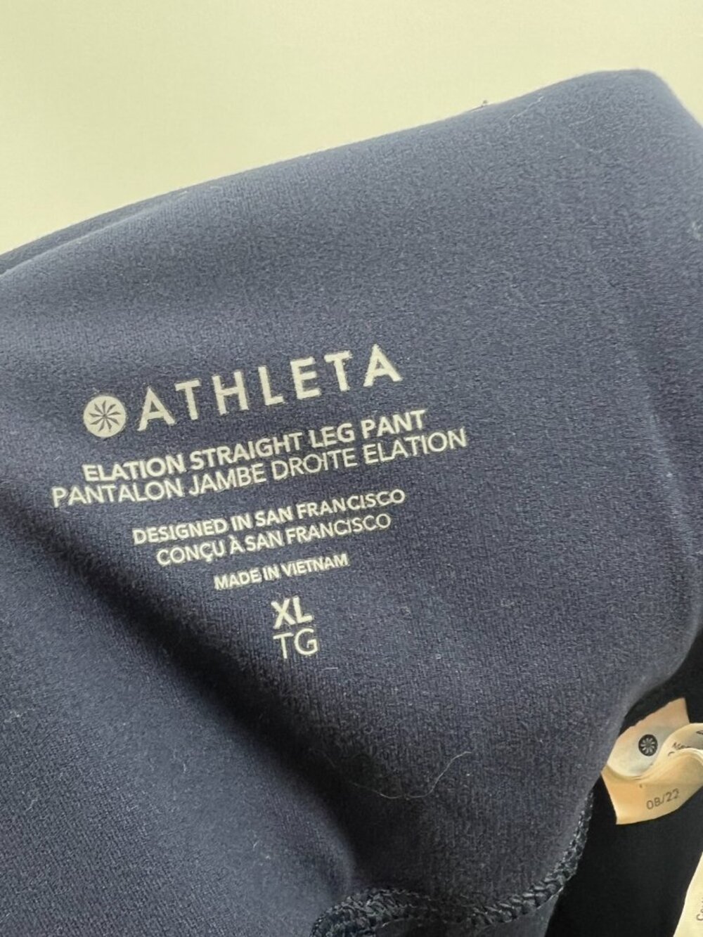 Athleta Elation Straight Leg Pants in Navy Women's XL - Picture 7 of 8